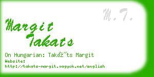 margit takats business card